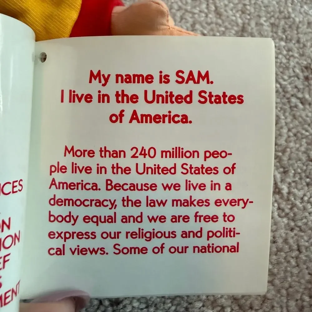 UNICEF Kids Sam USA Cloth Doll 12